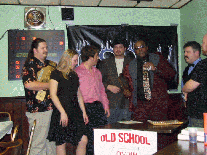 BUFFALO TOM AWARD WINNER JAZZ MILES FOR DEDICATION AND GOING THAT EXTRA MILE WITH TEAM MEMBERS MAXIMUM ENFORCEMENT